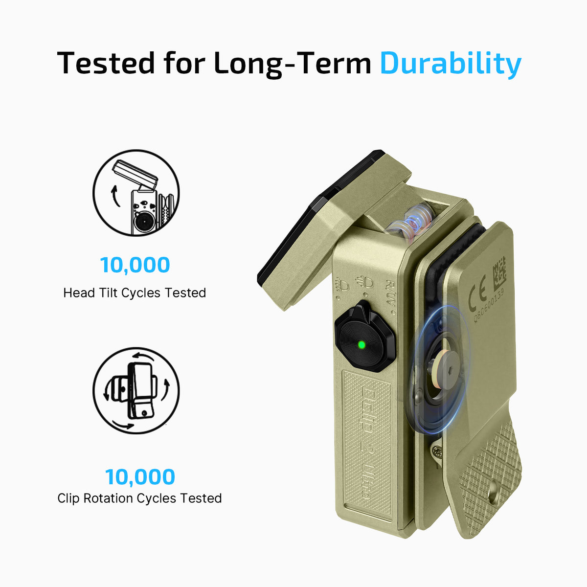 Olight Oclip 2 Ultra Premium | Olive Green | Mobile Charging Dock