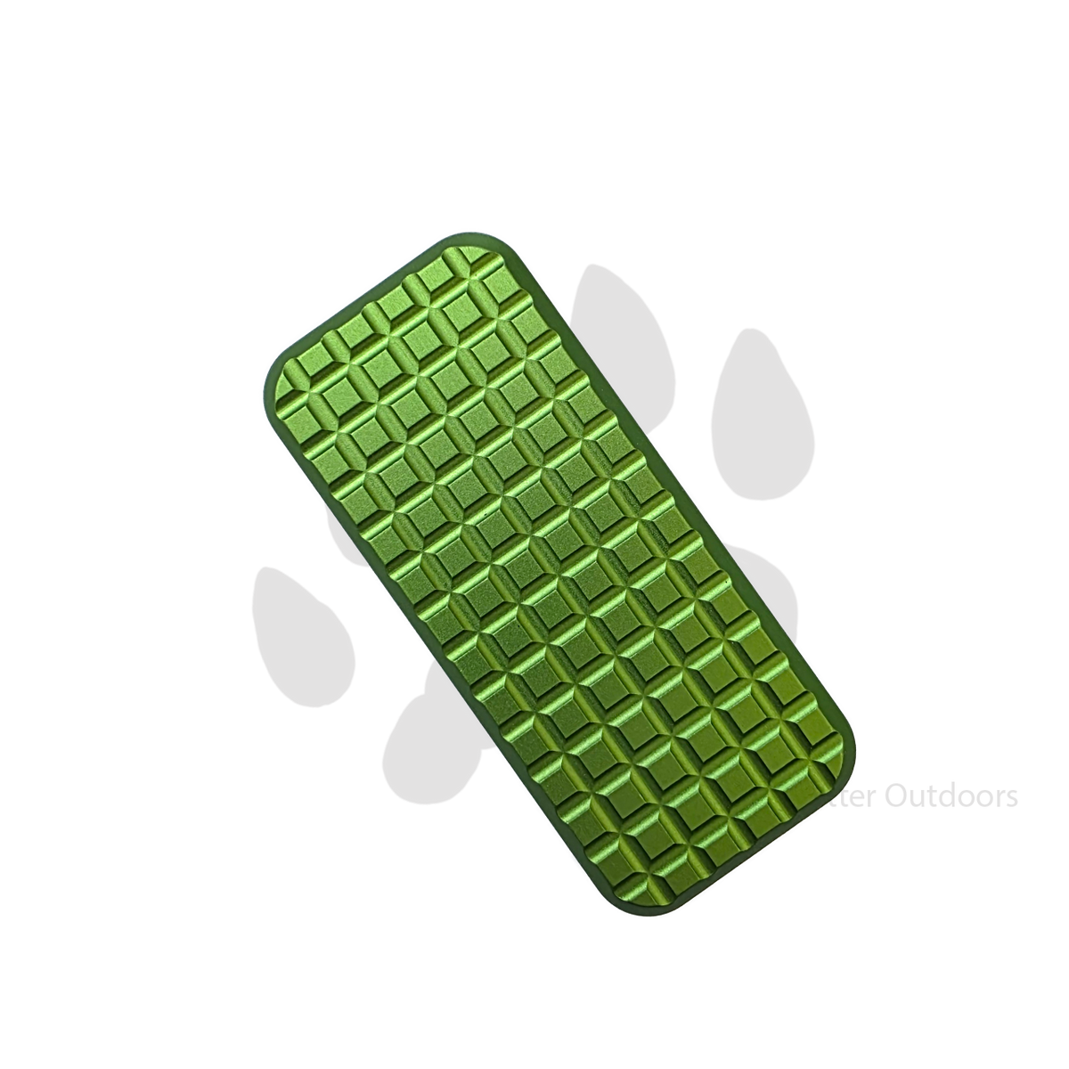 Rivery Zero Utility Knife | Grenade Pattern | Green Anodized Aluminum