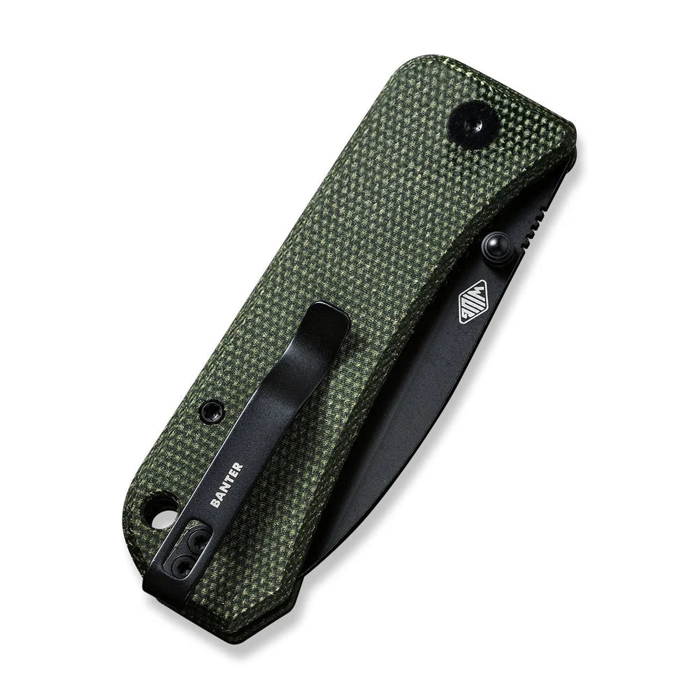 Weknife Banter | Green Micarta + S35VN