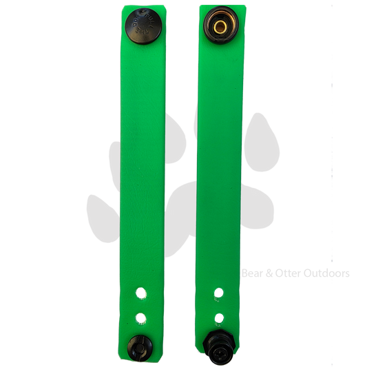 Wizard Forge Soft Loops | Biothane Belt Straps for Kydex Sheaths | Lime Green